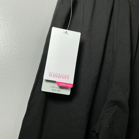 Women's Destination Maternity Black Core Leggings M - Picture 4 of 4